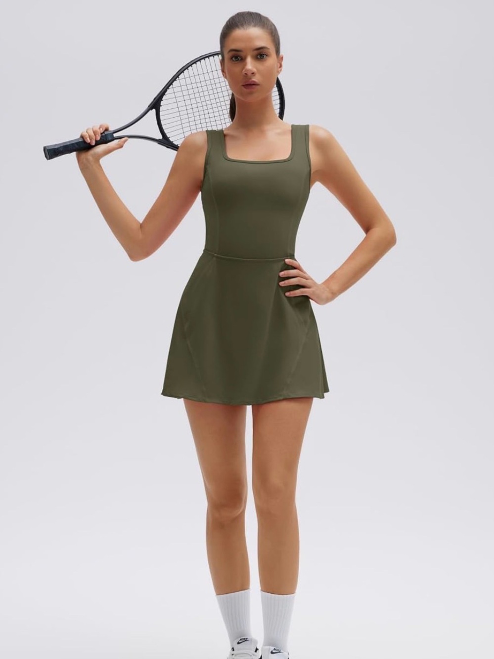 Halara Style Army Green Active Dress